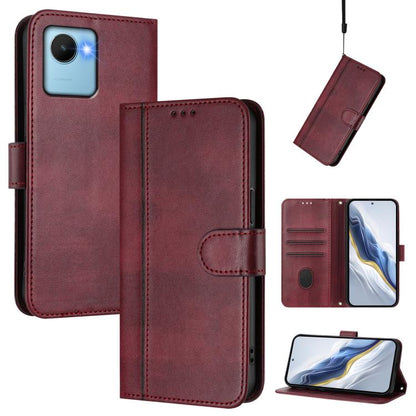 Line Splicing Buckle Retro Leather Phone Case, For Realme C30 4G / C30s / Narzo 50i Prime, For Realme GT Neo 3T, For Realme 9 Pro+ 5G / 9 4G Global, For Realme GT Neo 3, For Realme 9 Pro 5G Global / 9 5G EU Version, For Realme C20 / C11 2021 / C21     ...