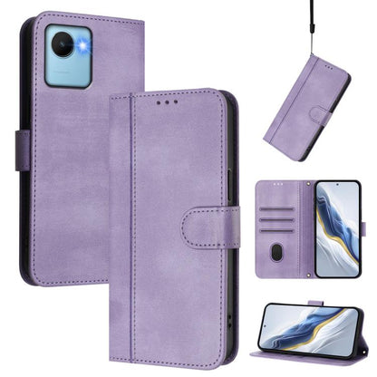 Line Splicing Buckle Retro Leather Phone Case, For Realme C30 4G / C30s / Narzo 50i Prime, For Realme GT Neo 3T, For Realme 9 Pro+ 5G / 9 4G Global, For Realme GT Neo 3, For Realme 9 Pro 5G Global / 9 5G EU Version, For Realme C20 / C11 2021 / C21     ...