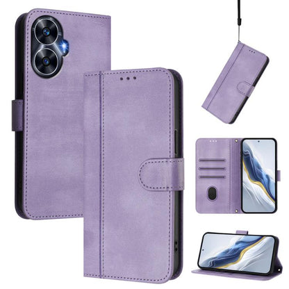 Line Splicing Buckle Retro Leather Phone Case, For Realme 11 5G Global / C67 5G India, For Realme 11 4G Global, For Realme GT5 240W / GT5, For Realme Narzo 60 Pro Global, For Realme C65 4G Global, For Realme C55 4G Global / Narzo N55                   ...