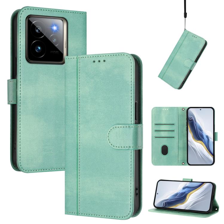 Line Splicing Buckle Retro Leather Phone Case, For Realme GT 7 Pro / GT7 Pro Racing, For Realme C63 5G Global, For Realme 12 5G / 12x 5G / C65 5G Global, For Realme 13 4G / 12 4G / P1 5G Global, For Realme C61 4G / C63 4G Global, For Realme 13+ 5G Glob...