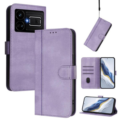 Line Splicing Buckle Retro Leather Phone Case, For Realme 11 5G Global / C67 5G India, For Realme 11 4G Global, For Realme GT5 240W / GT5, For Realme Narzo 60 Pro Global, For Realme C65 4G Global, For Realme C55 4G Global / Narzo N55                   ...