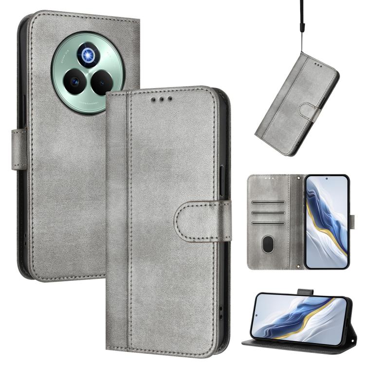 Line Splicing Buckle Retro Leather Phone Case, For Realme P4 5G, For Realme 15T 5G Global, For Realme 15 5G / 15 Pro 5G Global, For Realme C71 4G Global, For Realme V70 5G / C75 5G, For Realme Narzo 80 Pro / 14 Pro 5G India                             ...