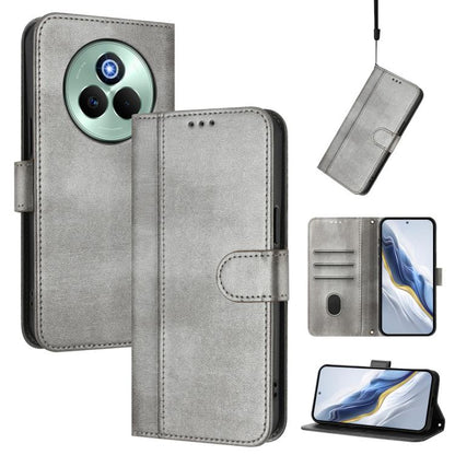 Line Splicing Buckle Retro Leather Phone Case, For Realme P4 5G, For Realme 15T 5G Global, For Realme 15 5G / 15 Pro 5G Global, For Realme C71 4G Global, For Realme V70 5G / C75 5G, For Realme Narzo 80 Pro / 14 Pro 5G India                             ...