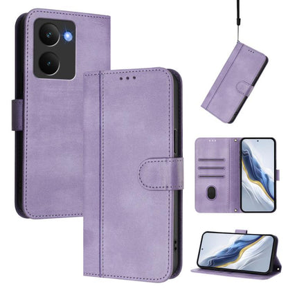 Line Splicing Buckle Retro Leather Phone Case, For Realme P4 5G, For Realme 15T 5G Global, For Realme 15 5G / 15 Pro 5G Global, For Realme C71 4G Global, For Realme V70 5G / C75 5G, For Realme Narzo 80 Pro / 14 Pro 5G India                             ...