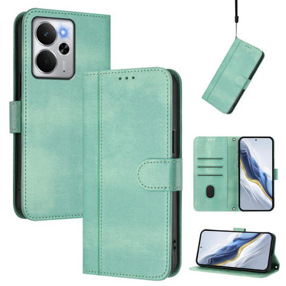 Line Splicing Buckle Retro Leather Phone Case, For Realme P4 5G, For Realme 15T 5G Global, For Realme 15 5G / 15 Pro 5G Global, For Realme C71 4G Global, For Realme V70 5G / C75 5G, For Realme Narzo 80 Pro / 14 Pro 5G India                             ...