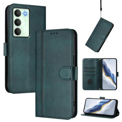 Line Splicing Buckle Retro Leather Phone Case, For Realme P4 5G, For Realme 15T 5G Global, For Realme 15 5G / 15 Pro 5G Global, For Realme C71 4G Global, For Realme V70 5G / C75 5G, For Realme Narzo 80 Pro / 14 Pro 5G India                             ...