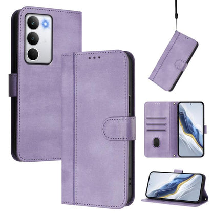 Line Splicing Buckle Retro Leather Phone Case, For Realme P4 5G, For Realme 15T 5G Global, For Realme 15 5G / 15 Pro 5G Global, For Realme C71 4G Global, For Realme V70 5G / C75 5G, For Realme Narzo 80 Pro / 14 Pro 5G India                             ...