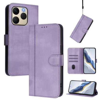 Line Splicing Buckle Retro Leather Phone Case, For Realme P4 5G, For Realme 15T 5G Global, For Realme 15 5G / 15 Pro 5G Global, For Realme C71 4G Global, For Realme V70 5G / C75 5G, For Realme Narzo 80 Pro / 14 Pro 5G India                             ...