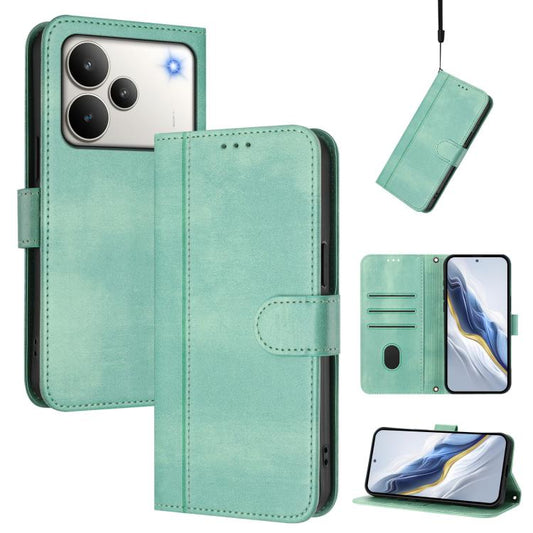 Line Splicing Buckle Retro Leather Phone Case, For Realme P4 5G, For Realme 15T 5G Global, For Realme 15 5G / 15 Pro 5G Global, For Realme C71 4G Global, For Realme V70 5G / C75 5G, For Realme Narzo 80 Pro / 14 Pro 5G India                             ...