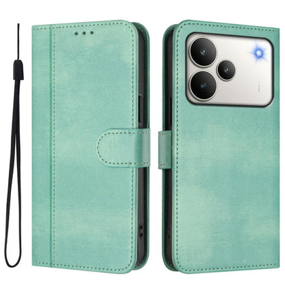 Line Splicing Buckle Retro Leather Phone Case, For Realme P4 5G, For Realme 15T 5G Global, For Realme 15 5G / 15 Pro 5G Global, For Realme C71 4G Global, For Realme V70 5G / C75 5G, For Realme Narzo 80 Pro / 14 Pro 5G India                             ...