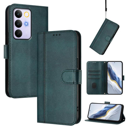 Line Splicing Buckle Retro Leather Phone Case, For Realme P4x 5G / OnePlus Nord CE6 Lite, For Realme 16T 5G Global, For Realme C100 5G, For Realme P4 Power 5G, For Realme Note 80 4G Global, For Realme C83 5G India, For Realme 16 5G Global              ...