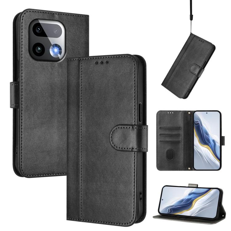 Line Splicing Buckle Retro Leather Phone Case, For Realme P4x 5G / OnePlus Nord CE6 Lite, For Realme 16T 5G Global, For Realme C100 5G, For Realme P4 Power 5G, For Realme Note 80 4G Global, For Realme C83 5G India, For Realme 16 5G Global              ...