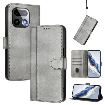 Line Splicing Buckle Retro Leather Phone Case, For Realme P4x 5G / OnePlus Nord CE6 Lite, For Realme 16T 5G Global, For Realme C100 5G, For Realme P4 Power 5G, For Realme Note 80 4G Global, For Realme C83 5G India, For Realme 16 5G Global              ...