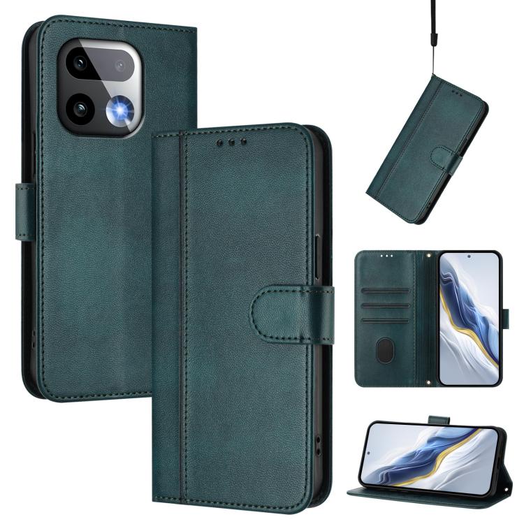 Line Splicing Buckle Retro Leather Phone Case, For Realme P4x 5G / OnePlus Nord CE6 Lite, For Realme 16T 5G Global, For Realme C100 5G, For Realme P4 Power 5G, For Realme Note 80 4G Global, For Realme C83 5G India, For Realme 16 5G Global              ...