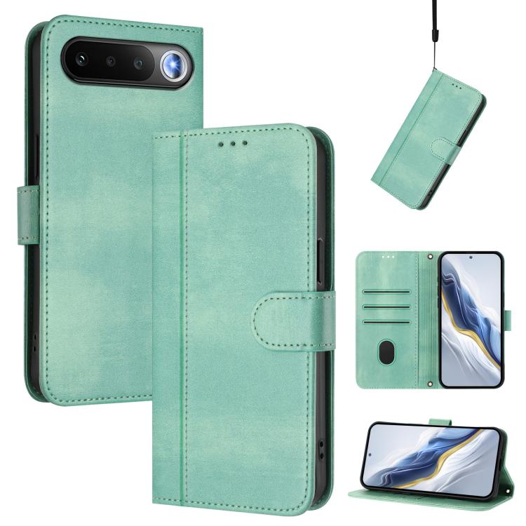 Line Splicing Buckle Retro Leather Phone Case, For Realme P4x 5G / OnePlus Nord CE6 Lite, For Realme 16T 5G Global, For Realme C100 5G, For Realme P4 Power 5G, For Realme Note 80 4G Global, For Realme C83 5G India, For Realme 16 5G Global              ...