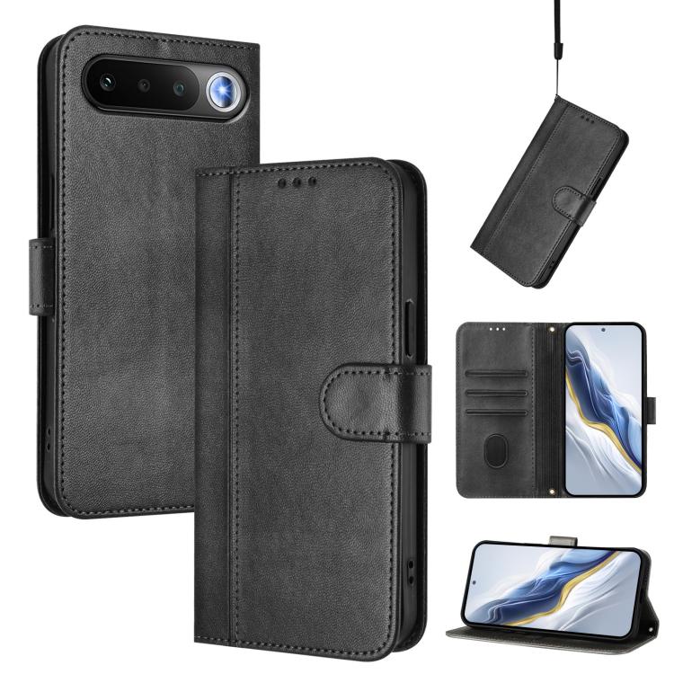Line Splicing Buckle Retro Leather Phone Case, For Realme P4x 5G / OnePlus Nord CE6 Lite, For Realme 16T 5G Global, For Realme C100 5G, For Realme P4 Power 5G, For Realme Note 80 4G Global, For Realme C83 5G India, For Realme 16 5G Global              ...
