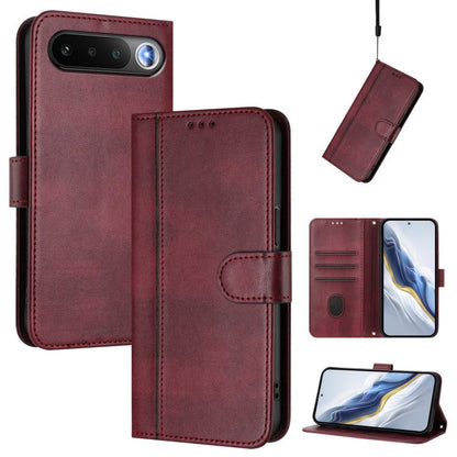 Line Splicing Buckle Retro Leather Phone Case, For Realme P4x 5G / OnePlus Nord CE6 Lite, For Realme 16T 5G Global, For Realme C100 5G, For Realme P4 Power 5G, For Realme Note 80 4G Global, For Realme C83 5G India, For Realme 16 5G Global              ...