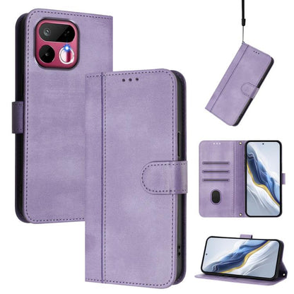 Line Splicing Buckle Retro Leather Phone Case, For Realme P4x 5G / OnePlus Nord CE6 Lite, For Realme 16T 5G Global, For Realme C100 5G, For Realme P4 Power 5G, For Realme Note 80 4G Global, For Realme C83 5G India, For Realme 16 5G Global              ...