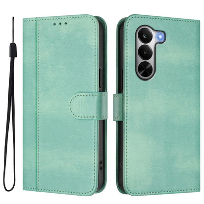 Line Splicing Buckle Retro Leather Phone Case, For Realme P4x 5G / OnePlus Nord CE6 Lite, For Realme 16T 5G Global, For Realme C100 5G, For Realme P4 Power 5G, For Realme Note 80 4G Global, For Realme C83 5G India, For Realme 16 5G Global              ...