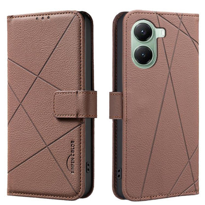 Geometric Pattern RFID Leather Phone Case, For Redmi K90 Max 5G, For Redmi A7 Pro 171mm / Poco C85x 5G, For Redmi 15a 5G, For Redmi Tubo 5 Max / Poco X8 Pro Max, For Redmi Tubo 5 / Poco X8 Pro 5G, For Redmi Note 15 5G Global 164mm                      ...