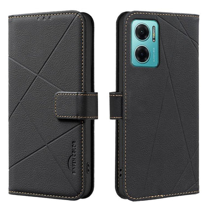 Geometric Pattern RFID Leather Phone Case, For Redmi 12C, For Redmi Note 12 Pro+ Global, For Redmi Note 12 Pro 5G Global, For Redmi Note 12 5G Global, For Redmi Note 11 Pro / 11 Pro 5G Global, For Redmi 10 2022 / Note 11 4G, For Redmi Note 10 5G / 10T ...