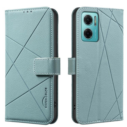 Geometric Pattern RFID Leather Phone Case, For Redmi 12C, For Redmi Note 12 Pro+ Global, For Redmi Note 12 Pro 5G Global, For Redmi Note 12 5G Global, For Redmi Note 11 Pro / 11 Pro 5G Global, For Redmi 10 2022 / Note 11 4G, For Redmi Note 10 5G / 10T ...