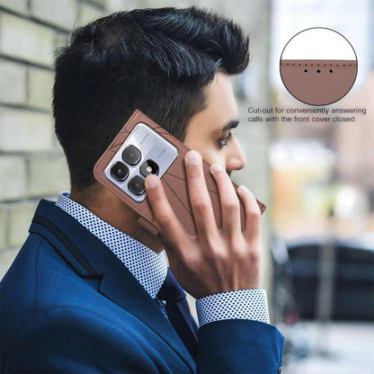 Geometric Pattern RFID Leather Phone Case, For Redmi K70 / K70 Pro, For Redmi 12 4G, For Redmi Note 12 Turbo, For Redmi Note 11 / 11S / 12S 6.43inch, For Redmi Note 12 4G, For Redmi 12C, For Redmi Note 12 Pro+ Global, For Redmi Note 12 Pro 5G Global   ...