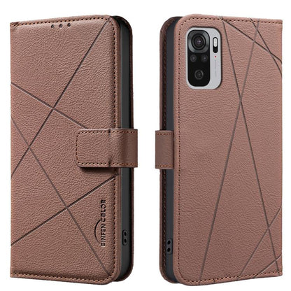 Geometric Pattern RFID Leather Phone Case, For Redmi 12C, For Redmi Note 12 Pro+ Global, For Redmi Note 12 Pro 5G Global, For Redmi Note 12 5G Global, For Redmi Note 11 Pro / 11 Pro 5G Global, For Redmi 10 2022 / Note 11 4G, For Redmi Note 10 5G / 10T ...