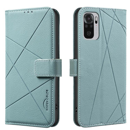 Geometric Pattern RFID Leather Phone Case, For Redmi 12C, For Redmi Note 12 Pro+ Global, For Redmi Note 12 Pro 5G Global, For Redmi Note 12 5G Global, For Redmi Note 11 Pro / 11 Pro 5G Global, For Redmi 10 2022 / Note 11 4G, For Redmi Note 10 5G / 10T ...
