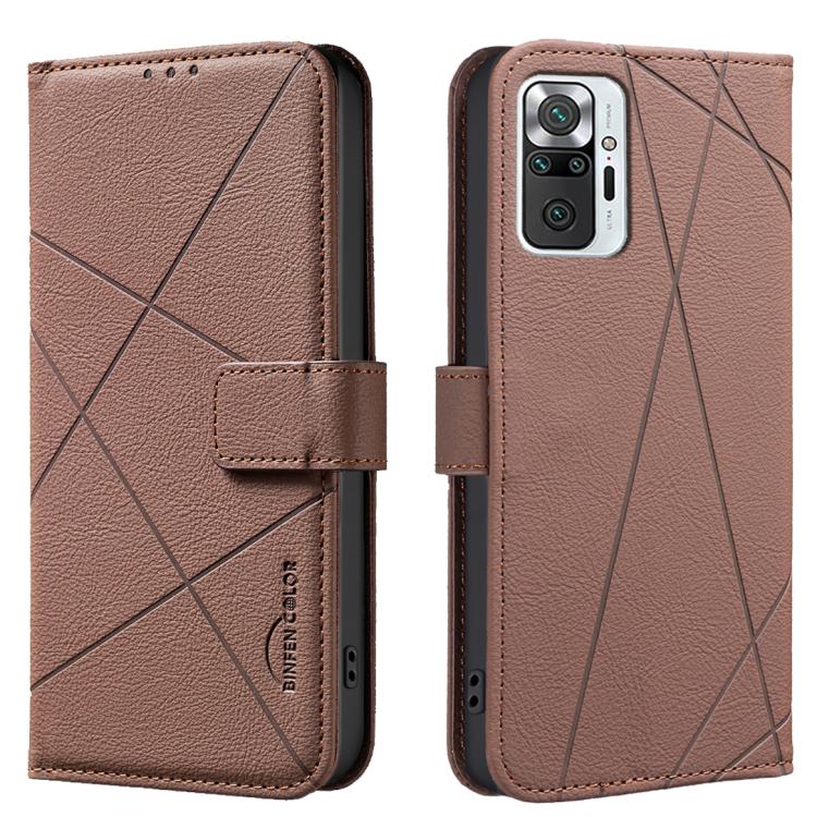 Geometric Pattern RFID Leather Phone Case, For Redmi 12C, For Redmi Note 12 Pro+ Global, For Redmi Note 12 Pro 5G Global, For Redmi Note 12 5G Global, For Redmi Note 11 Pro / 11 Pro 5G Global, For Redmi 10 2022 / Note 11 4G, For Redmi Note 10 5G / 10T ...