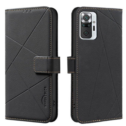Geometric Pattern RFID Leather Phone Case, For Redmi 12C, For Redmi Note 12 Pro+ Global, For Redmi Note 12 Pro 5G Global, For Redmi Note 12 5G Global, For Redmi Note 11 Pro / 11 Pro 5G Global, For Redmi 10 2022 / Note 11 4G, For Redmi Note 10 5G / 10T ...