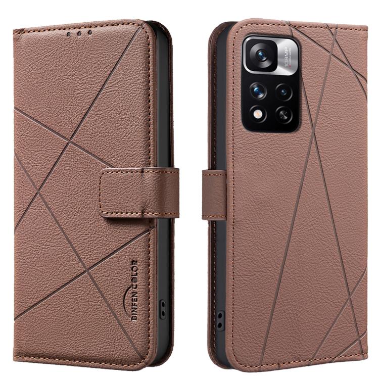 Geometric Pattern RFID Leather Phone Case, For Redmi 12C, For Redmi Note 12 Pro+ Global, For Redmi Note 12 Pro 5G Global, For Redmi Note 12 5G Global, For Redmi Note 11 Pro / 11 Pro 5G Global, For Redmi 10 2022 / Note 11 4G, For Redmi Note 10 5G / 10T ...