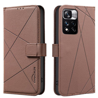 Geometric Pattern RFID Leather Phone Case, For Redmi 12C, For Redmi Note 12 Pro+ Global, For Redmi Note 12 Pro 5G Global, For Redmi Note 12 5G Global, For Redmi Note 11 Pro / 11 Pro 5G Global, For Redmi 10 2022 / Note 11 4G, For Redmi Note 10 5G / 10T ...