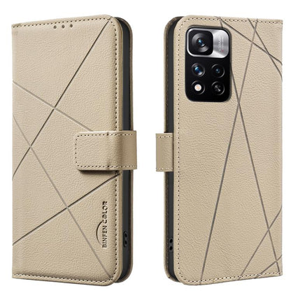 Geometric Pattern RFID Leather Phone Case, For Redmi 12C, For Redmi Note 12 Pro+ Global, For Redmi Note 12 Pro 5G Global, For Redmi Note 12 5G Global, For Redmi Note 11 Pro / 11 Pro 5G Global, For Redmi 10 2022 / Note 11 4G, For Redmi Note 10 5G / 10T ...