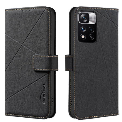 Geometric Pattern RFID Leather Phone Case, For Redmi 12C, For Redmi Note 12 Pro+ Global, For Redmi Note 12 Pro 5G Global, For Redmi Note 12 5G Global, For Redmi Note 11 Pro / 11 Pro 5G Global, For Redmi 10 2022 / Note 11 4G, For Redmi Note 10 5G / 10T ...