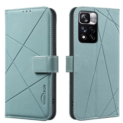 Geometric Pattern RFID Leather Phone Case, For Redmi 12C, For Redmi Note 12 Pro+ Global, For Redmi Note 12 Pro 5G Global, For Redmi Note 12 5G Global, For Redmi Note 11 Pro / 11 Pro 5G Global, For Redmi 10 2022 / Note 11 4G, For Redmi Note 10 5G / 10T ...