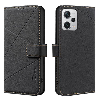 Geometric Pattern RFID Leather Phone Case, For Redmi 12C, For Redmi Note 12 Pro+ Global, For Redmi Note 12 Pro 5G Global, For Redmi Note 12 5G Global, For Redmi Note 11 Pro / 11 Pro 5G Global, For Redmi 10 2022 / Note 11 4G, For Redmi Note 10 5G / 10T ...