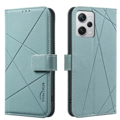 Geometric Pattern RFID Leather Phone Case, For Redmi 12C, For Redmi Note 12 Pro+ Global, For Redmi Note 12 Pro 5G Global, For Redmi Note 12 5G Global, For Redmi Note 11 Pro / 11 Pro 5G Global, For Redmi 10 2022 / Note 11 4G, For Redmi Note 10 5G / 10T ...