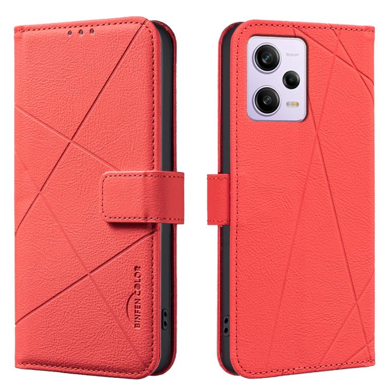 Geometric Pattern RFID Leather Phone Case, For Redmi 12C, For Redmi Note 12 Pro+ Global, For Redmi Note 12 Pro 5G Global, For Redmi Note 12 5G Global, For Redmi Note 11 Pro / 11 Pro 5G Global, For Redmi 10 2022 / Note 11 4G, For Redmi Note 10 5G / 10T ...