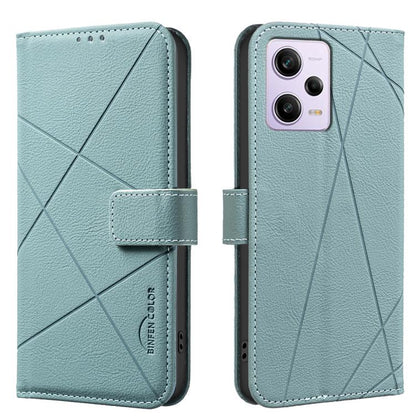 Geometric Pattern RFID Leather Phone Case, For Redmi 12C, For Redmi Note 12 Pro+ Global, For Redmi Note 12 Pro 5G Global, For Redmi Note 12 5G Global, For Redmi Note 11 Pro / 11 Pro 5G Global, For Redmi 10 2022 / Note 11 4G, For Redmi Note 10 5G / 10T ...