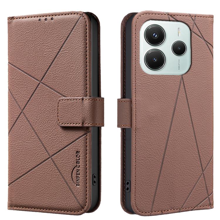 Geometric Pattern RFID Leather Phone Case, For Redmi K90 Max 5G, For Redmi A7 Pro 171mm / Poco C85x 5G, For Redmi 15a 5G, For Redmi Tubo 5 Max / Poco X8 Pro Max, For Redmi Tubo 5 / Poco X8 Pro 5G, For Redmi Note 15 5G Global 164mm                      ...