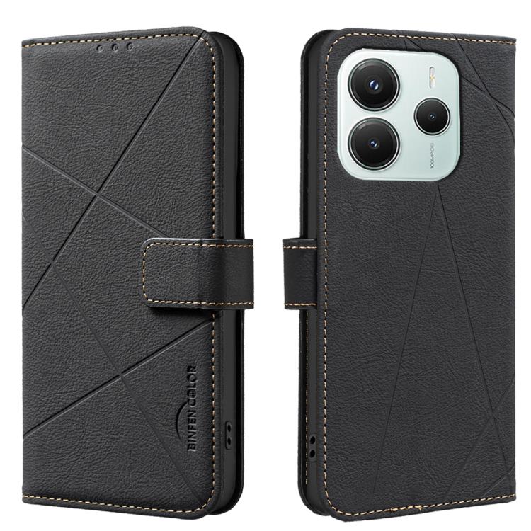 Geometric Pattern RFID Leather Phone Case, For Redmi K90 Max 5G, For Redmi A7 Pro 171mm / Poco C85x 5G, For Redmi 15a 5G, For Redmi Tubo 5 Max / Poco X8 Pro Max, For Redmi Tubo 5 / Poco X8 Pro 5G, For Redmi Note 15 5G Global 164mm                      ...