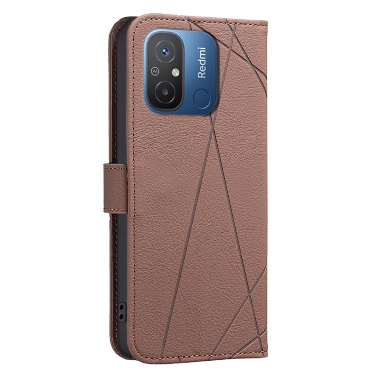 Geometric Pattern RFID Leather Phone Case, For Redmi 12C, For Redmi Note 12 Pro+ Global, For Redmi Note 12 Pro 5G Global, For Redmi Note 12 5G Global, For Redmi Note 11 Pro / 11 Pro 5G Global, For Redmi 10 2022 / Note 11 4G, For Redmi Note 10 5G / 10T ...