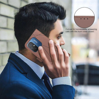 Geometric Pattern RFID Leather Phone Case, For Redmi 12C, For Redmi Note 12 Pro+ Global, For Redmi Note 12 Pro 5G Global, For Redmi Note 12 5G Global, For Redmi Note 11 Pro / 11 Pro 5G Global, For Redmi 10 2022 / Note 11 4G, For Redmi Note 10 5G / 10T ...