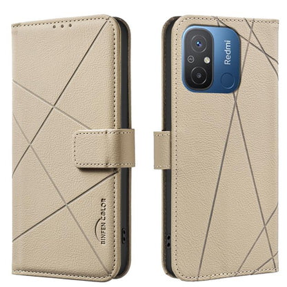 Geometric Pattern RFID Leather Phone Case, For Redmi 12C, For Redmi Note 12 Pro+ Global, For Redmi Note 12 Pro 5G Global, For Redmi Note 12 5G Global, For Redmi Note 11 Pro / 11 Pro 5G Global, For Redmi 10 2022 / Note 11 4G, For Redmi Note 10 5G / 10T ...