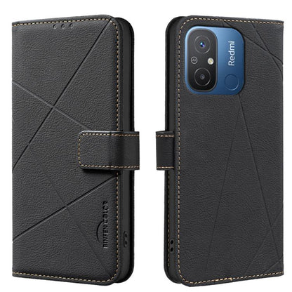 Geometric Pattern RFID Leather Phone Case, For Redmi 12C, For Redmi Note 12 Pro+ Global, For Redmi Note 12 Pro 5G Global, For Redmi Note 12 5G Global, For Redmi Note 11 Pro / 11 Pro 5G Global, For Redmi 10 2022 / Note 11 4G, For Redmi Note 10 5G / 10T ...