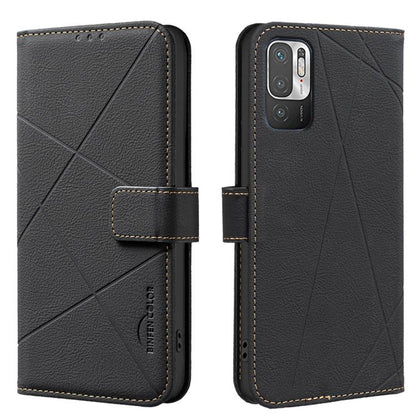 Geometric Pattern RFID Leather Phone Case, For Redmi 12C, For Redmi Note 12 Pro+ Global, For Redmi Note 12 Pro 5G Global, For Redmi Note 12 5G Global, For Redmi Note 11 Pro / 11 Pro 5G Global, For Redmi 10 2022 / Note 11 4G, For Redmi Note 10 5G / 10T ...