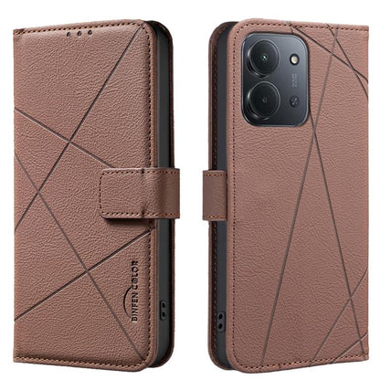 Geometric Pattern RFID Leather Phone Case, For Redmi K90 Max 5G, For Redmi A7 Pro 171mm / Poco C85x 5G, For Redmi 15a 5G, For Redmi Tubo 5 Max / Poco X8 Pro Max, For Redmi Tubo 5 / Poco X8 Pro 5G, For Redmi Note 15 5G Global 164mm                      ...