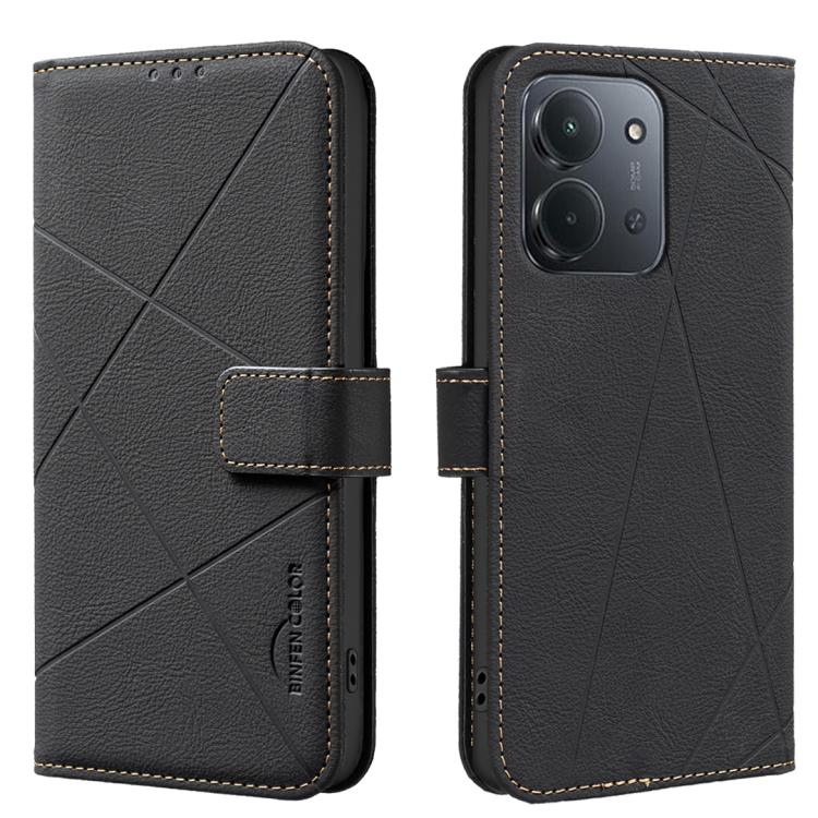 Geometric Pattern RFID Leather Phone Case, For Redmi K90 Max 5G, For Redmi A7 Pro 171mm / Poco C85x 5G, For Redmi 15a 5G, For Redmi Tubo 5 Max / Poco X8 Pro Max, For Redmi Tubo 5 / Poco X8 Pro 5G, For Redmi Note 15 5G Global 164mm                      ...