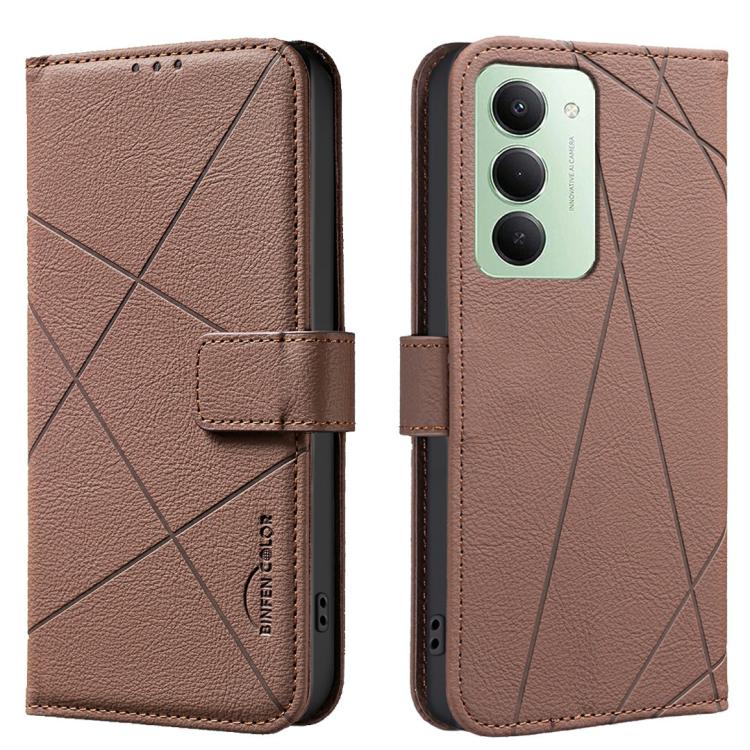 Geometric Pattern RFID Leather Phone Case, For Redmi K90 Max 5G, For Redmi A7 Pro 171mm / Poco C85x 5G, For Redmi 15a 5G, For Redmi Tubo 5 Max / Poco X8 Pro Max, For Redmi Tubo 5 / Poco X8 Pro 5G, For Redmi Note 15 5G Global 164mm                      ...